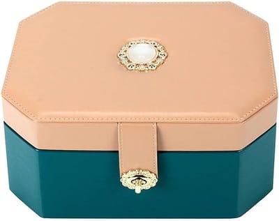 Juwelendoos - Sieradenkistje Organizer - Sieraden Opbergen - Dubbellaags Ontwerp - 24 x 17 x 13cm - C