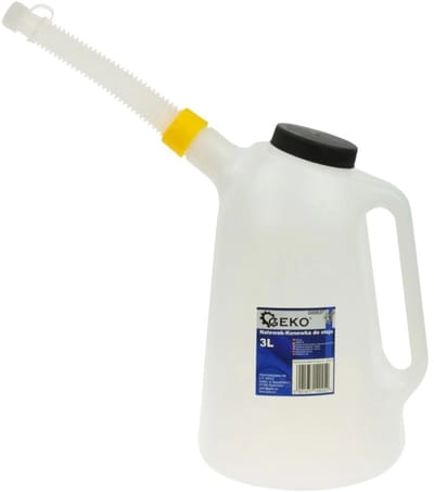 GEKO Plastic maatkan - 3 liter - flexibele tuit - olie- en zuurresistent