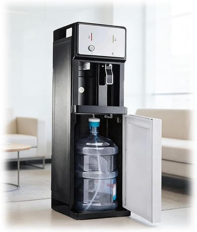 Waterdispenser Staand - Waterkoeler Fontein - Direct Water Tappen - Flessen Onderin - 105 x 31 x 31 cm - Wit