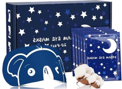 Verwarmend oogmasker - 20 stuks, vermoeidheid van de ogen, donkere kringen, warm slaapmasker
