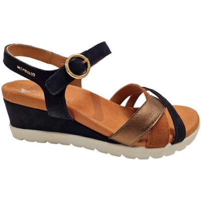 Mephisto Yrena Velc navy Dames Sandalen - Blauw - 40