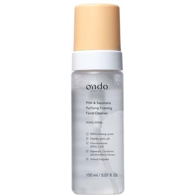 Ondo - PHA & Saponaria Purifying Foaming Facial Cleanser 150ml