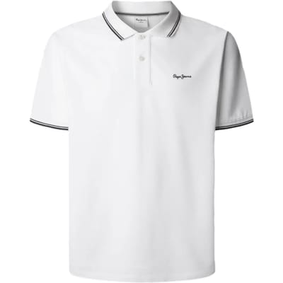 Pepe Jeans Carson Korte Mouw Poloshirt Wit 2XL Man