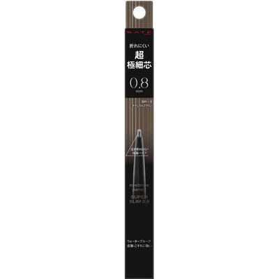 Kanebo - Kate Eyebrow Pencil Super Slim 0.8 BR-3 Natural Brown