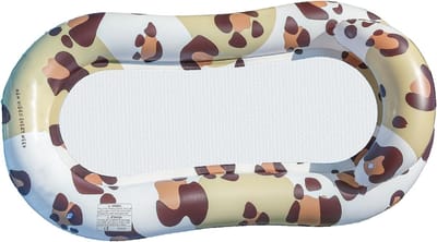 Opblaasbare ligstoel - Zomerbed drijvend - Ontspanning aan water - Steunende rugleuning gaas - 141x72cm - Stijl B