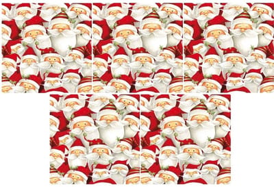 Ambiente Kerst thema servetten - 100x - 33 x 33 cm - Papieren wegwerp servetjes - Kerstmis versieringen/decoraties