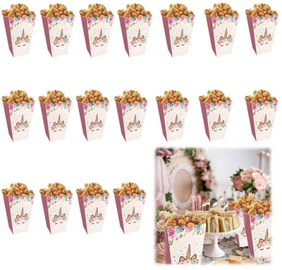 Dailygoods- Popcornzakjes Klein - 16 Stuks - Papieren Snackzakjes - Feestaccessoires - Draagbaar - Ruimtebesparend - Veelzijdig Gebruik