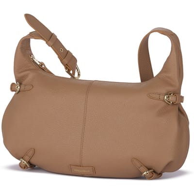 COCCINELLE Leren Schoudertas Abigail Shoulder Bag Skin Lichtbruin