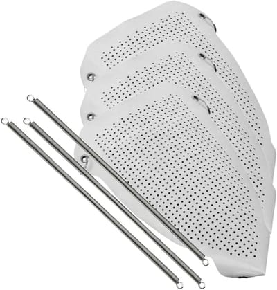 Universele Strijkijzerhoes - Strijkzoolbeschermer Hulpgereedschap - Kleding Beschermen - Gelijkmatige Warmteverdeling - 3 stuks - Grijs