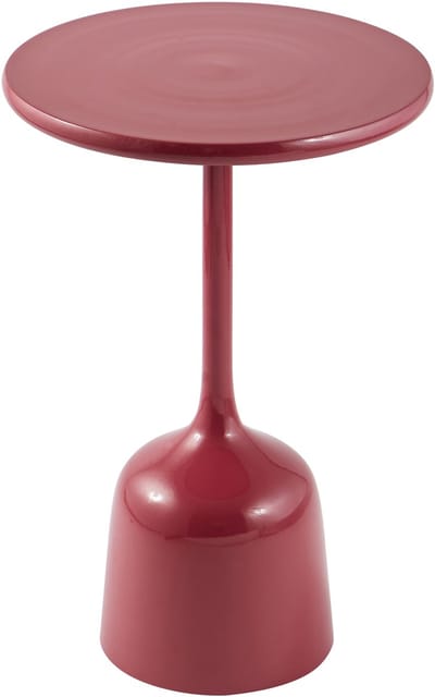 Bijzettafel Pollie Wijnrood Metaal - Flexibel & Elegant