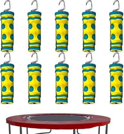 Vervangende trampolineveren - Onderdelen set - Veilig springplezier - Knijpvrij ontwerp - 10 stuks - Meerkleurig