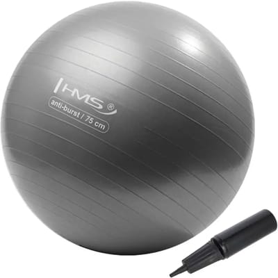 HMS YB02 - Gym Ball - Anti-Burst - 75cm - Grijs