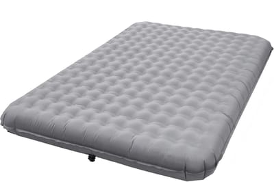 Opblaasbare Isomat - Luchtbed - Kamperen met twee - 15 cm dik comfort - 201 x 141 cm - Grijs