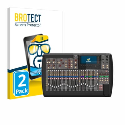 BROTECT - Screenprotector voor Behringer X32 - Folie Beschermfolie transparant 2 Stuks