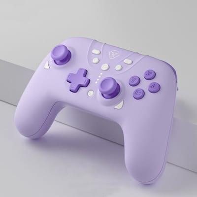 Switch2 Pro Bluetooth-gamepad, Draadloze Gamecontroller | Compatibel met Nintendo Switch | Met 6-assige gyroscoop,paars