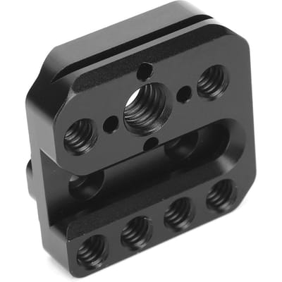 Aluminiumlegering Snelkoppelingsplaat Uitbreidingsbord Montagebasis voor Ronin S Stabilisator black