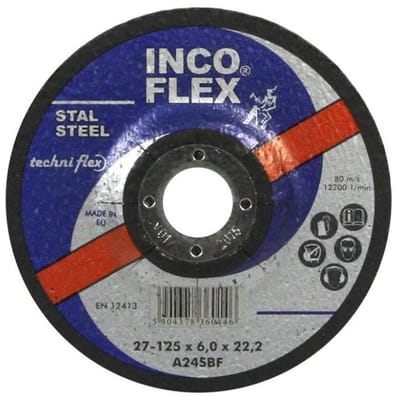 INCO-VERI T27 Serie - Doorslijpschijf - 125mm - 3,2mm - 22mm