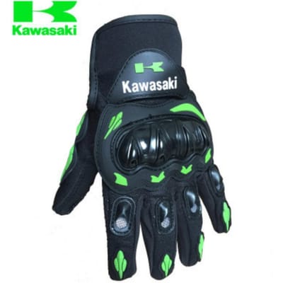 Nieuwe Kawasaki motorfietsen Motorhandschoenen Motocross Luvas Guantes Moto Uitrusting Handschoenen Heren en Dames Sporthandschoenen 3-kleuren M groen