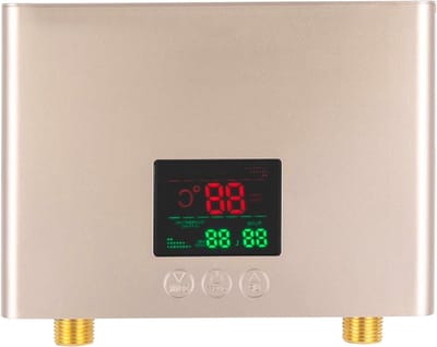 Mini Waterverwarmer - Elektrische Boiler - Direct Warm Water - Thermostaat & Afstandsbediening - 3000 W - Zilverkleurig