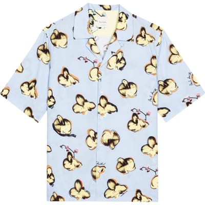 Paul Smith Mens S/s Regular Fit Shirt Light Blue Maat: M | Casual Overhemden Outlet | Heren | Blauw
