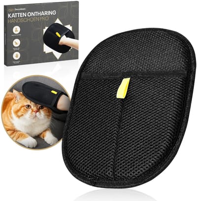 Decoveen Kattenhaar verwijderaar - Huisdierhaar verwijderaar - Handschoenen voor Dierenontharing - Verwijder Honden- & Kattenhaar van Meubels