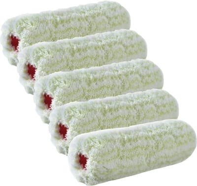 Sorex Verfrollers - 5x stuks - pluisvrij - vacht - anti-spat - 9x18 cm - roller