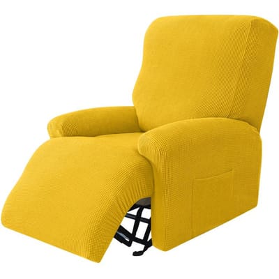 1-zits Relaxfauteuilhoes Voor Woonkamer Relax Fauteuil Hoes Stretch Lazy Elastisch Jacquard Bank Stoelhoes 1 Seater(4pcs)