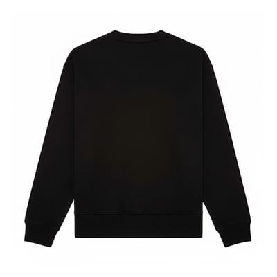 Diesel Unisex Sweatshirt met vervormd logo voor volwassenen (Zwart)