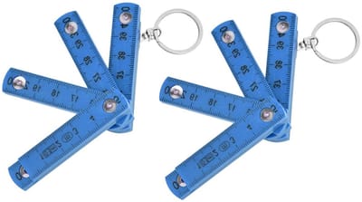 Opvouwbare Liniaal - Meetstok - Houtbewerking Tegelen - Compact Opvouwbaar - 50 cm - Blauw