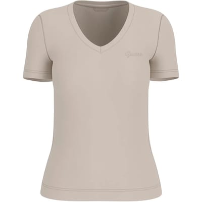 Dames-T-shirt met V-hals Guess Light Basic