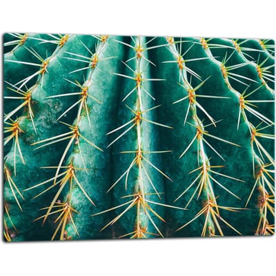 TMK ArtDeko - Snijplank - 52x40cm - Kaktusmotief - Glas - Veilig en Hygienisch