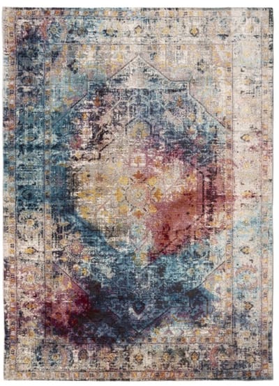 Picasso Heriz – Vintage – Laagpolig Vloerkleed – Multi / Blauw – 160x230 cm