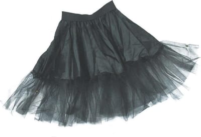 Petticoat - zwart - kinderen - maat 116-140 - tule - verkleedkleding onderrok - meisjes