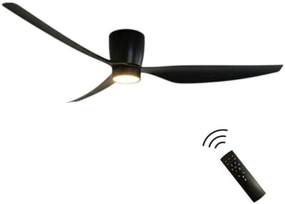 Freelight Arioso Plafondventilator incl. verlichting Ø 127 cm zwart - Energiezuinige fluisterstille motor - 6 standen & timer - Plafondwaaier - Ventilatielamp