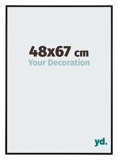 Your Decoration - Puzzellijst 48x67 cm - Zwart Mat - Puzzellijst 500-1000 stukjes - Aluminium Fotolijst - Kent