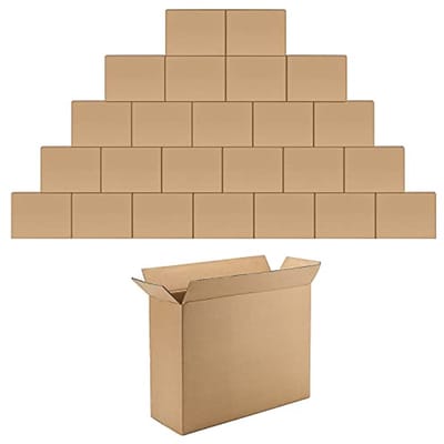 Kleine Golfkartonnen Verzenddozen 12x9x4 Inch - Pack van 25 voor Zakelijke Verpakking