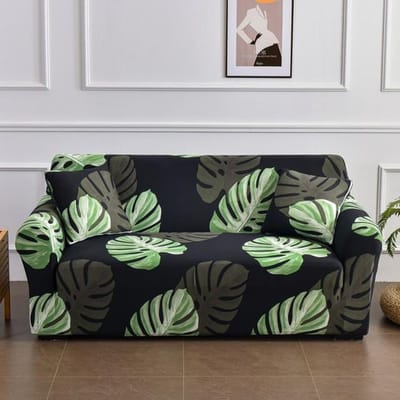 Bloemenprint Bankhoes Voor Woonkamer Kussenovertrekken Bankhoes Katoen Elastisch Bankhoes Bank Handdoek Stoelbeschermer 1 st 4-seater 235-300cm