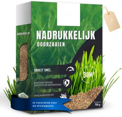 AHD® Graszaad - Graszaad Herstel - Graszaad Schaduw - Graszaad Speelgazon - Groen - 20cm x 15cm x 13cm