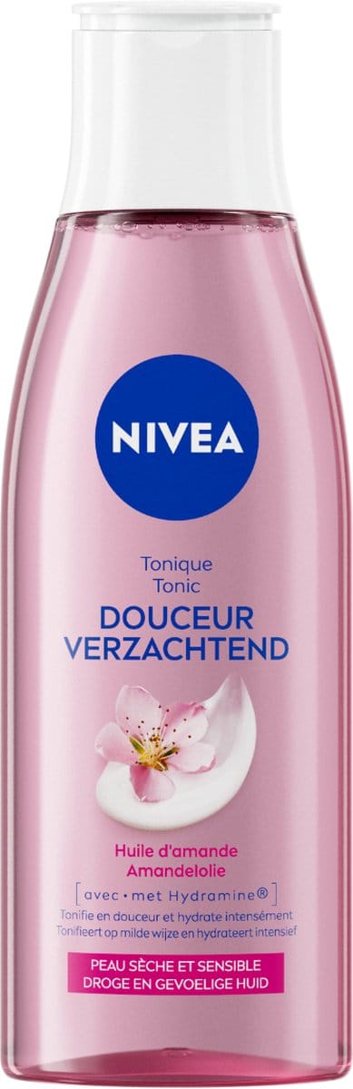 NIVEA Essentials Verzachtende Tonic Gezicht - Reinigingstonic - Toner Gezichtsreiniger Droge en Gevoelige Huid - Amandelolie - 200 ml