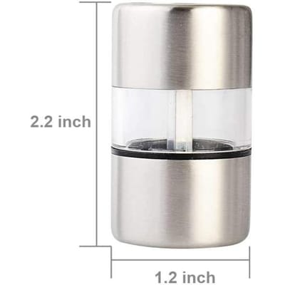 Handmatige Zout- en Pepermolen Roestvrij Staal Draagbaar Mini Molen Maalmachine Voor Kruiden Peper Specerijen Roze Zout Keuken Maal Gadgets white