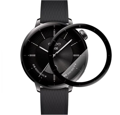 Screenprotector geschikt voor OPPO Watch S - Volledige cover - Hoge kwaliteit screen protector - PMMA - 1 stuks - TechDefend