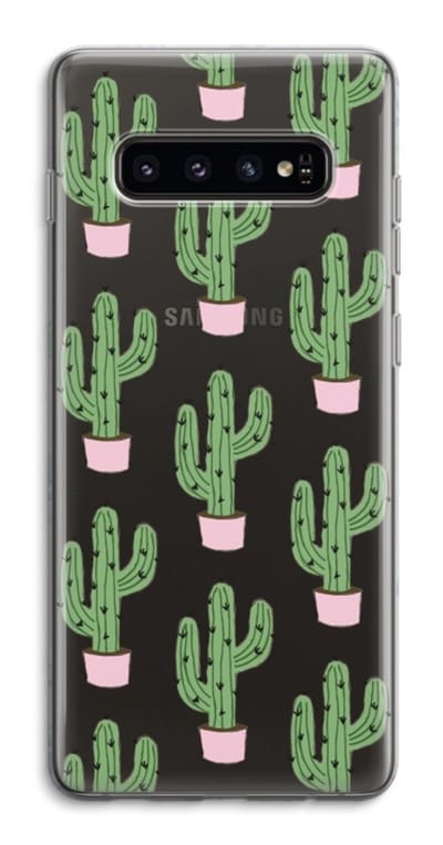 Case Company® - Hoesje geschikt voor Samsung Galaxy S10 4G hoesje - Cactus Lover - Soft Cover Telefoonhoesje - Bescherming aan alle Kanten en Schermrand
