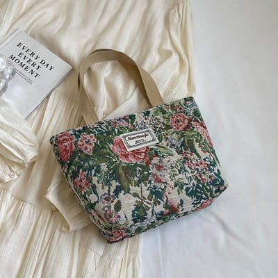 Canvas tas in Chinese stijl met grote capaciteit voor dames Nieuwe pendeltas voor dames Ins Schoudertas voor studenten gray
