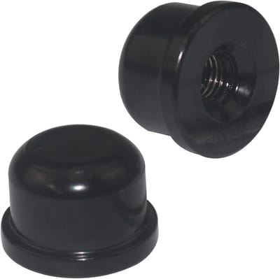 2 stuks lamp eindknop solide lamp eindkappen getikt van tops voor lamp harp tops lamp eindknop lamp accessoires (zwart)
