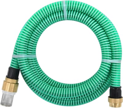 Zuigslang Tuin - Waterpomp slang - Water verplaatsen - Messing koppelingen - 10 meter - Groen