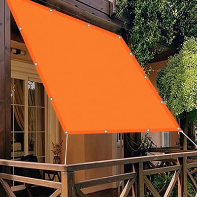 Planten Kasafdekking - Tuin Overkapping - Beschermen Tegen Zon - Waterdicht Scheurvast Materiaal - 1.6 x 1.8 m - Oranje