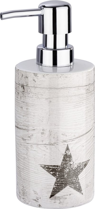 Wenko Zeepdispenser Star 360 Ml 7 X 18 Cm Keramiek Taupe