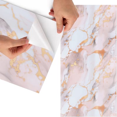 Tulup Meubelfolie - Elegante abstractie Meubel Wrap Folie - 75x150 cm - Wit Meubelfolie - Meubel Wrap Folie - Abstract Meubelfolie - Plakfolie Meubels - Keuken decoratie - Abstractie