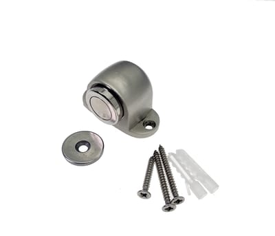 Magnetische deurstopper – Kierr® Magneto Elegant zilver RVS en moderne uitstraling voor binnendeur – deurstop met magneet – voorkomt dichtslaan