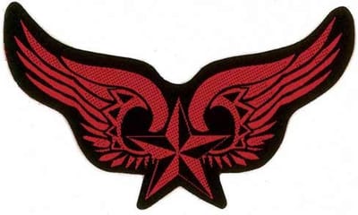 - Winged Nautical Star Patch - Multicolours